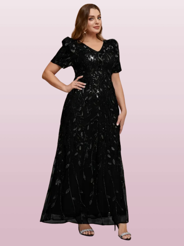 P217 Black Lucy Evening Gown